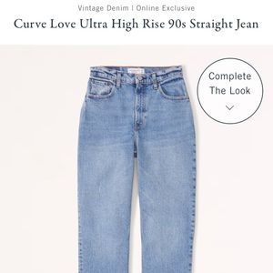 Abercrombie & Fitch Women’s Ultra High-Rise 90’s straight jeans